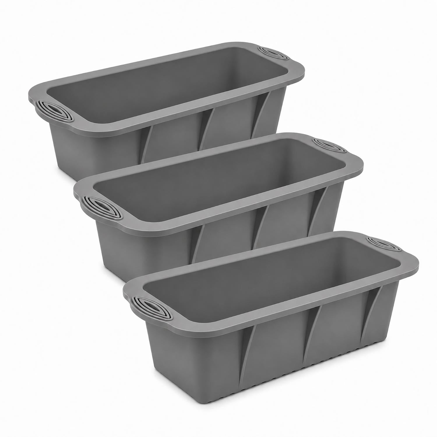 Набір силіконових форм для випікання хліба 25x11,5x6 см 3 шт. (88484)