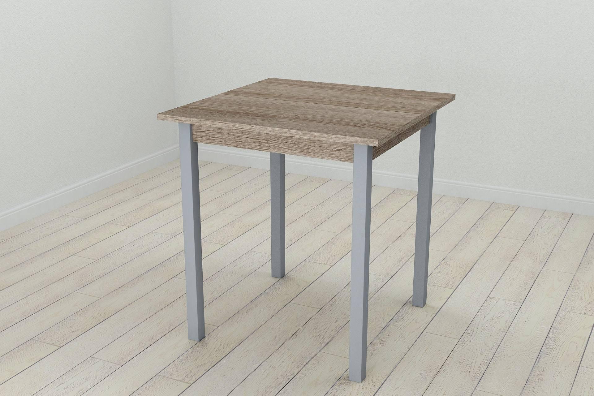 Обеденный стол Ferrum-decor Диего ДСП 16 мм 75x70x70 см Серый/Сонома Трюфель (FRD-106298) Обеденный стол Ferrum-decor Диего ДСП 16 мм 75x70x70 см Серый/Сонома Трюфель (FRD-106298)