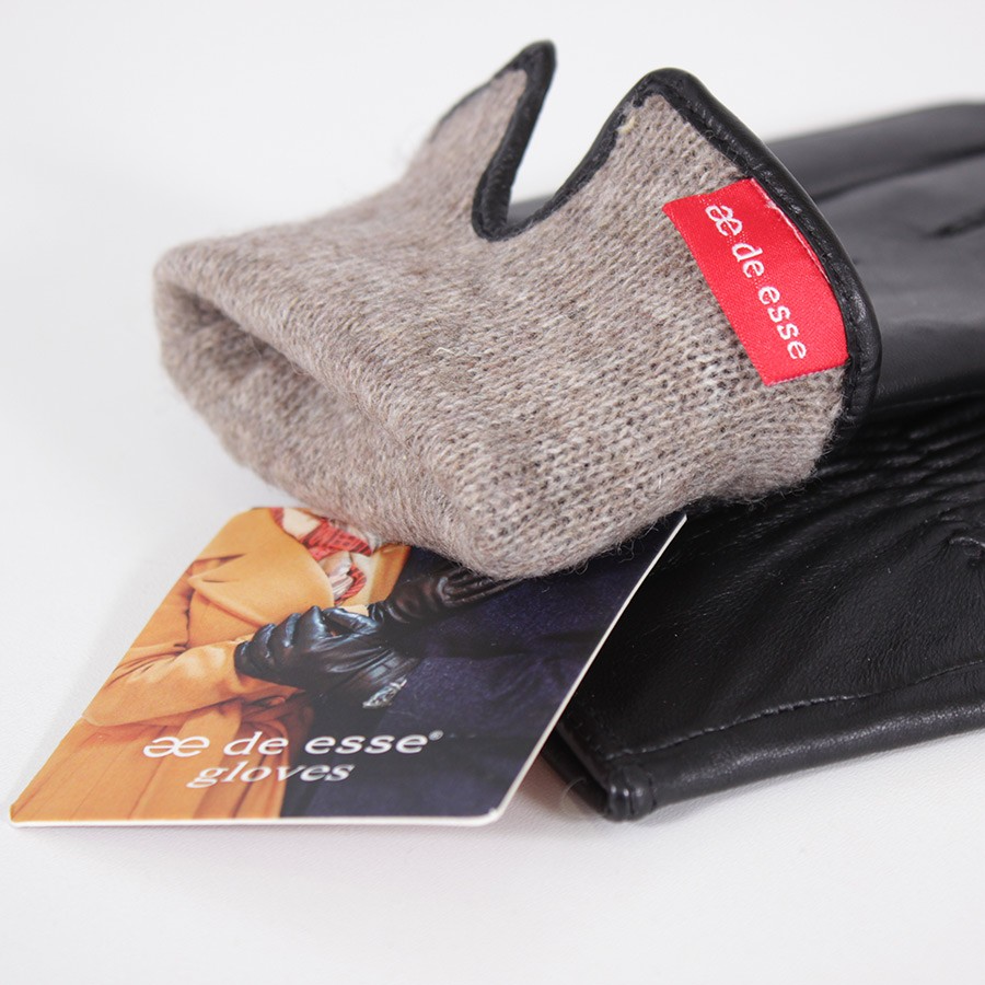 Рукавиці жіночі шкіряні LM3512-1 демісезонні класичні L/7,5"/19 см Чорний (2807160207) - фото 4
