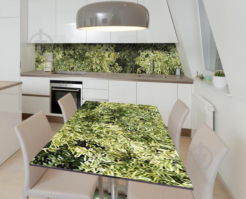 Наклейка 3Д виниловая на стол Zatarga «Лохматый куст» 600х1200 мм для домов, квартир, столов, кофейн, кафе Наклейка 3Д виниловая на стол Zatarga «Лохматый куст» 600х1200 мм для домов, квартир, столов, кофейн, кафе