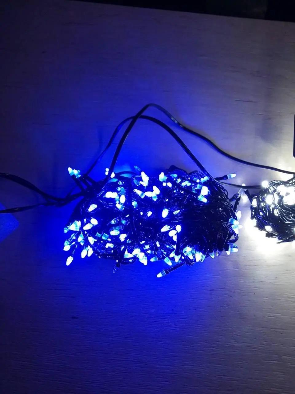 Гирлянда новогодняя Конус 300 LED 19,5 м Синий