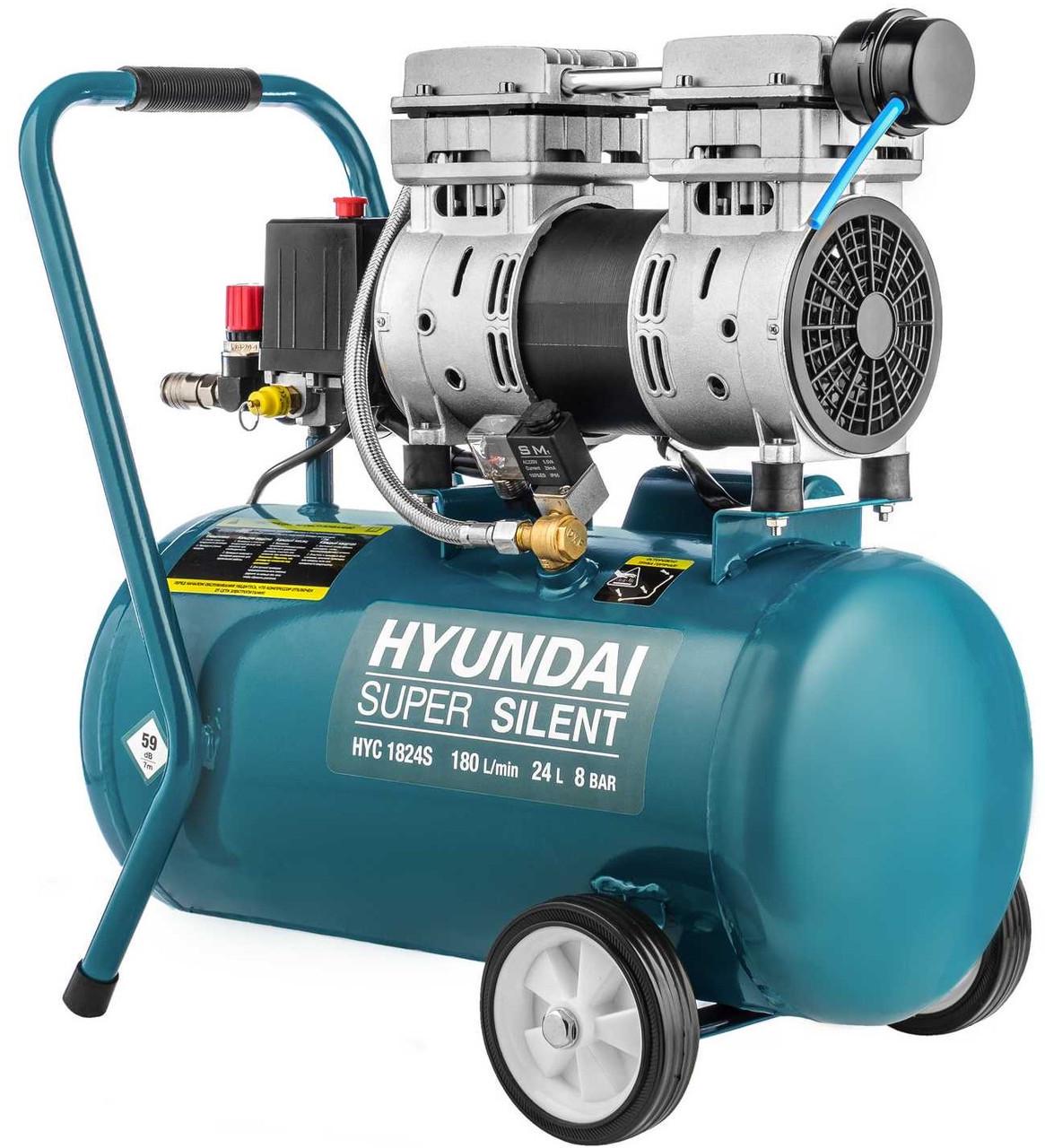 Компрессор воздушный Hyundai HYC 1824S безмасляный (1892665731) - фото 7 Компрессор воздушный Hyundai HYC 1824S безмасляный (1892665731) - фото 7