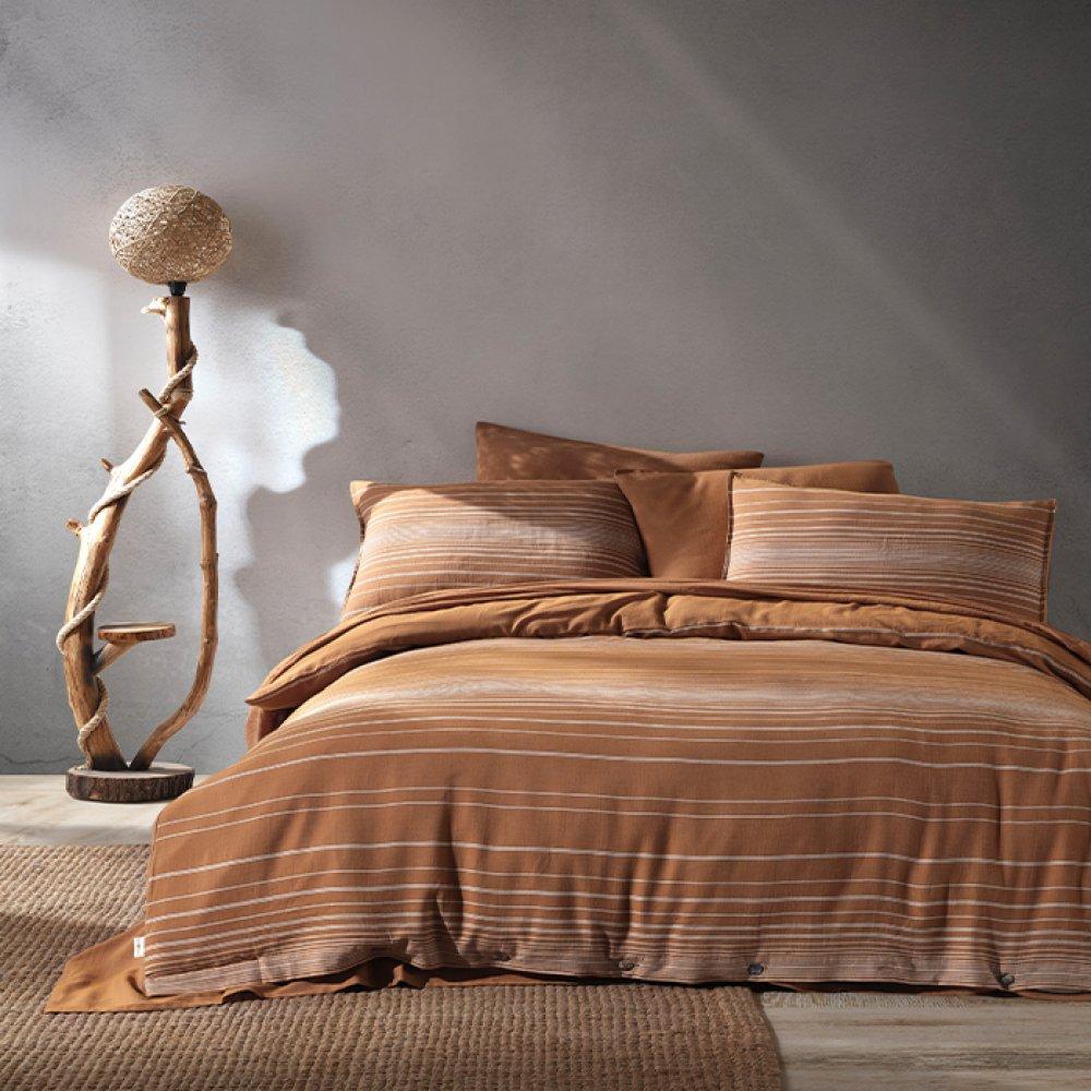 Постельное белье Buldans Goya king size Бежевый