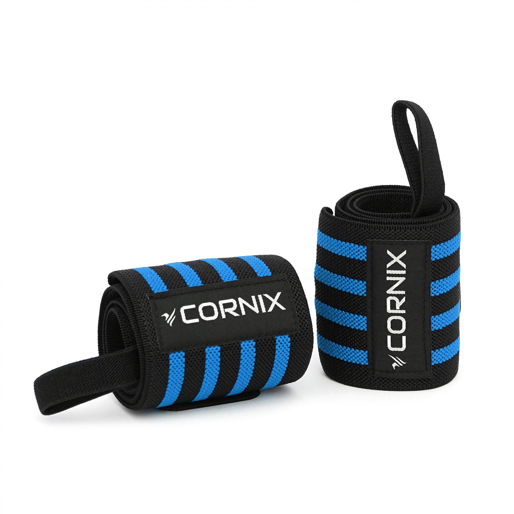 Бинти для зап'ястків Cornix Wrist Wraps XR-0193 Black/Blue (39172) - фото 2