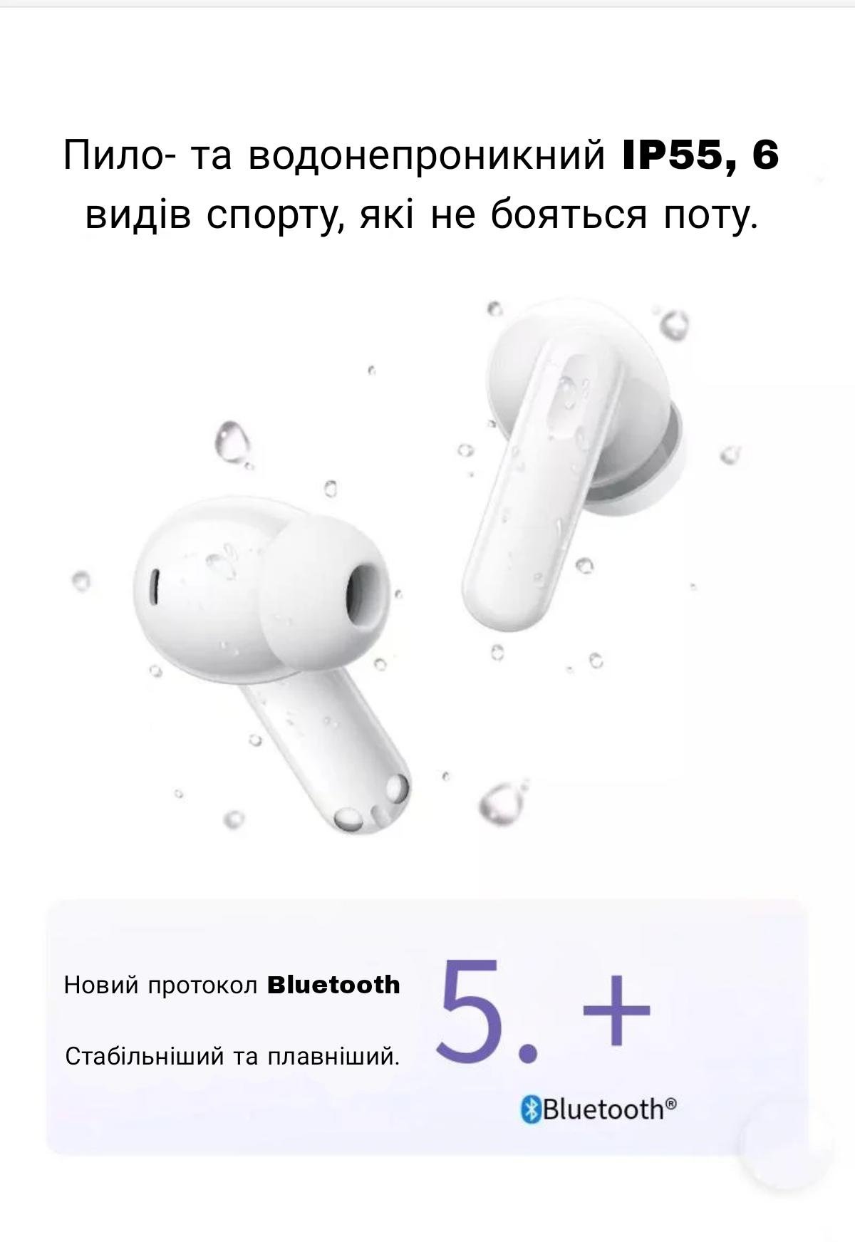 Навушники бездротові OPPO Enco Air4i Black (ETEK1) - фото 4