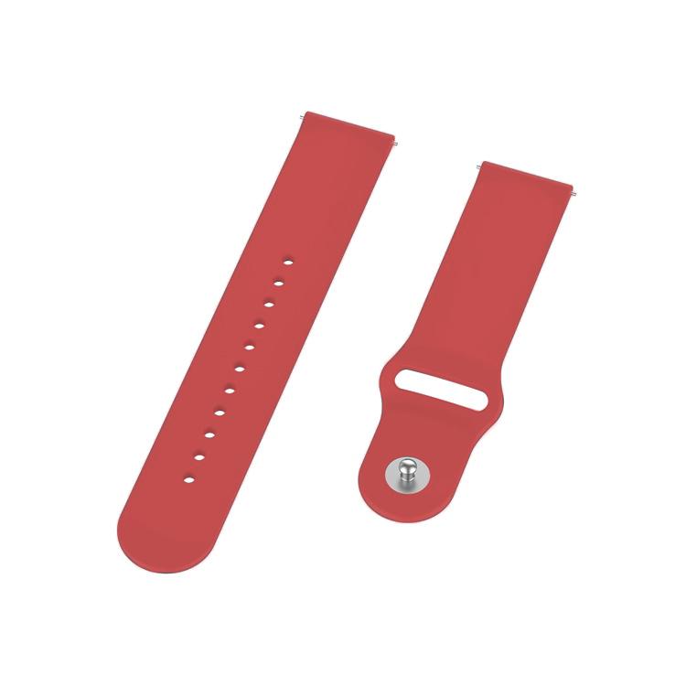 Силиконовый ремешок BeCover для Xiaomi Amazfit Bip/Amazfit Bip Lite/Amazfit Bip S Lite/Amazfit GTR 42 мм/Amazfit GTS/TicWatch S2/TicWatch E/GTS 3/GTS 2 mini Red (706188) - фото 3