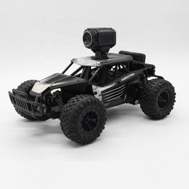 Іграшка на радіокеруванні SUNROZ Джип 1:16 з WiFi камерою 4х4 Чорний (SUN2268)