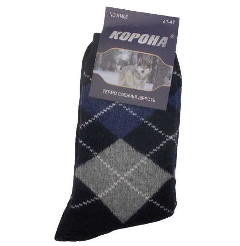 Термошкарпетки з собачої вовни Корона 1405 р. 41-47 Синій (1544911961)