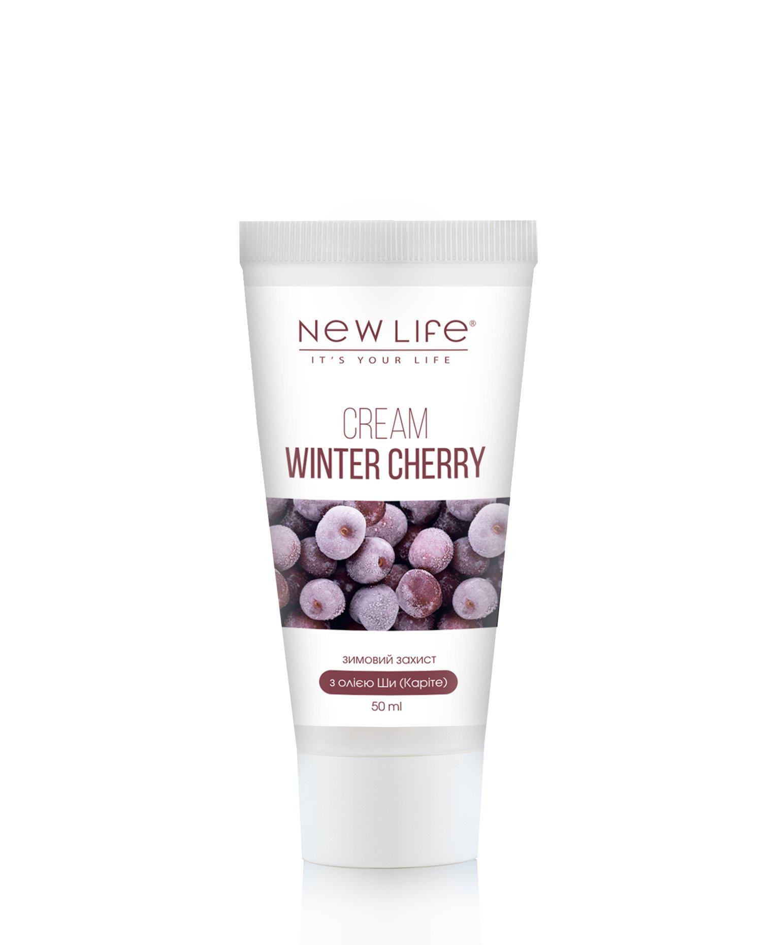 Крем для лица New Life Зимняя вишня с маслом Ши для сухой кожи 50 мл (24598117)