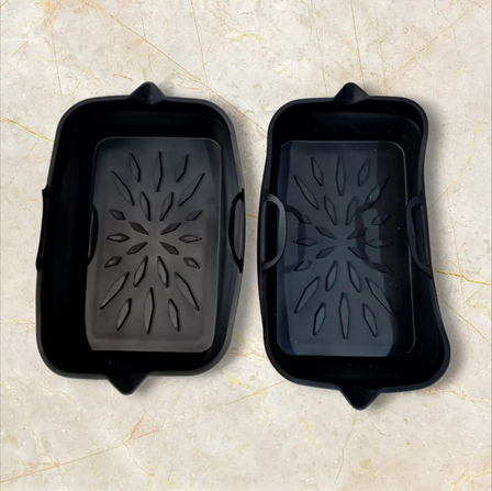 Формы силиконовые складные вкладыши для фритюрниц 2 шт. Черный 17,5 см (SAM-30-2) - фото 7 Формы силиконовые складные вкладыши для фритюрниц 2 шт. Черный 17,5 см (SAM-30-2) - фото 7