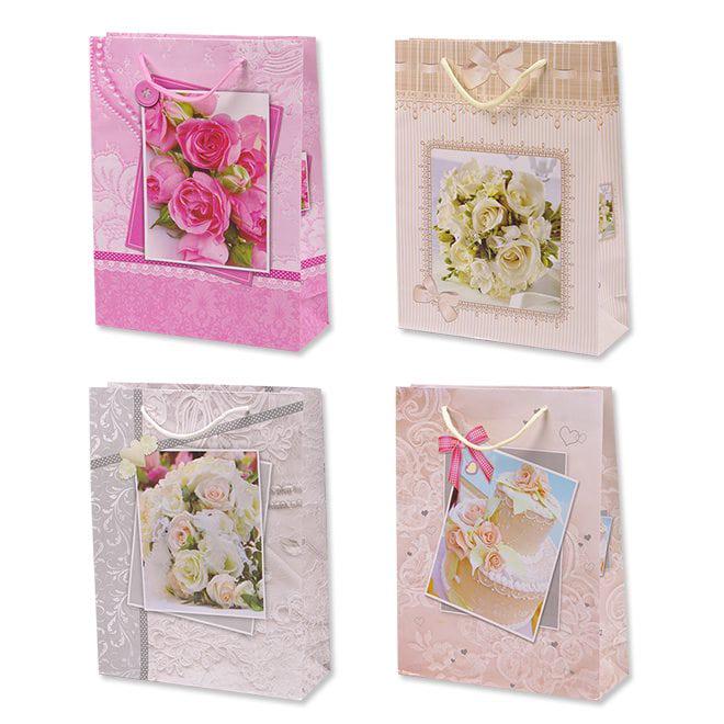 Пакет подарочный Flora микс 23х8х30 см 12 шт. (9428)