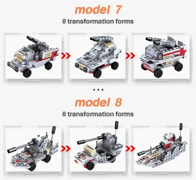 Конструктор Jiqile корабль 8в1 морской авианосец 460 дет. - фото 3 Конструктор Jiqile корабль 8в1 морской авианосец 460 дет. - фото 3
