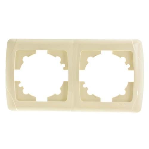 Рамка двухместная горизонтальная Viko Carmen Кремовый (00000003493) Рамка двухместная горизонтальная Viko Carmen Кремовый (00000003493)