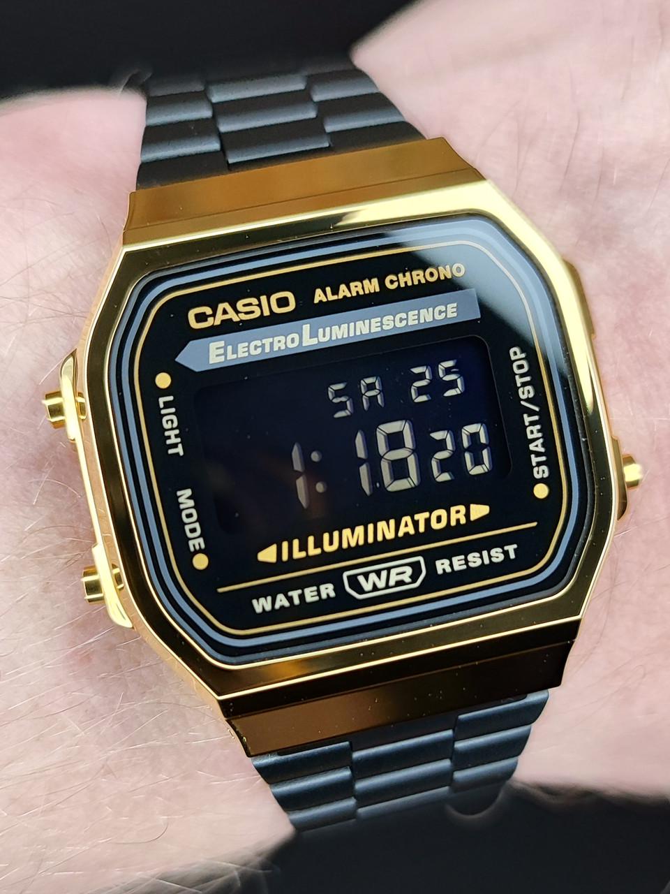 Наручные часы мужские Casio A168WEGB-1B Vintage с подсветкой (2736618003) Наручные часы мужские Casio A168WEGB-1B Vintage с подсветкой (2736618003)