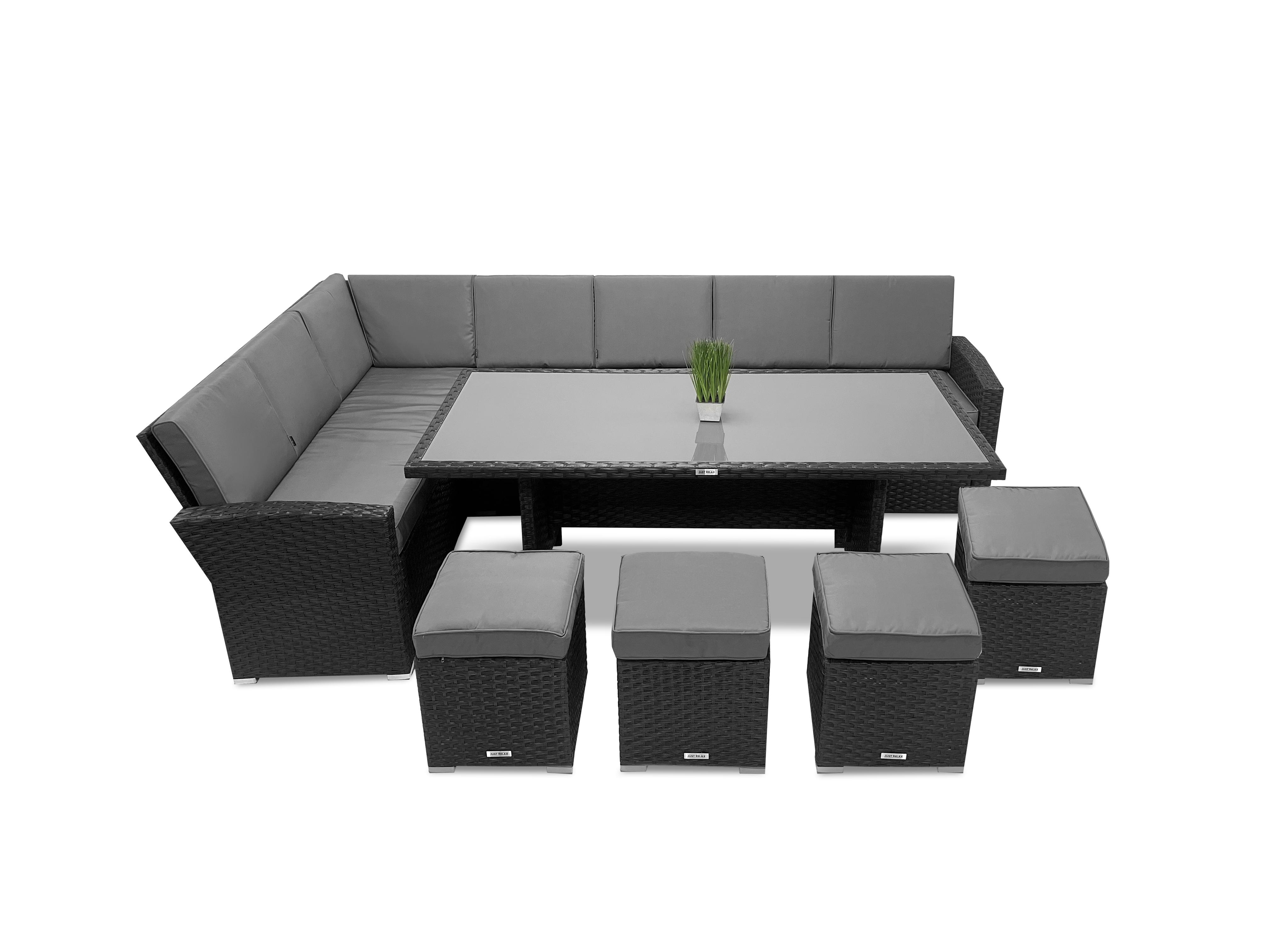 Набор садовой мебели Just Relax MILANO LONG левый угол 803 L Graphite Набор садовой мебели Just Relax MILANO LONG левый угол 803 L Graphite