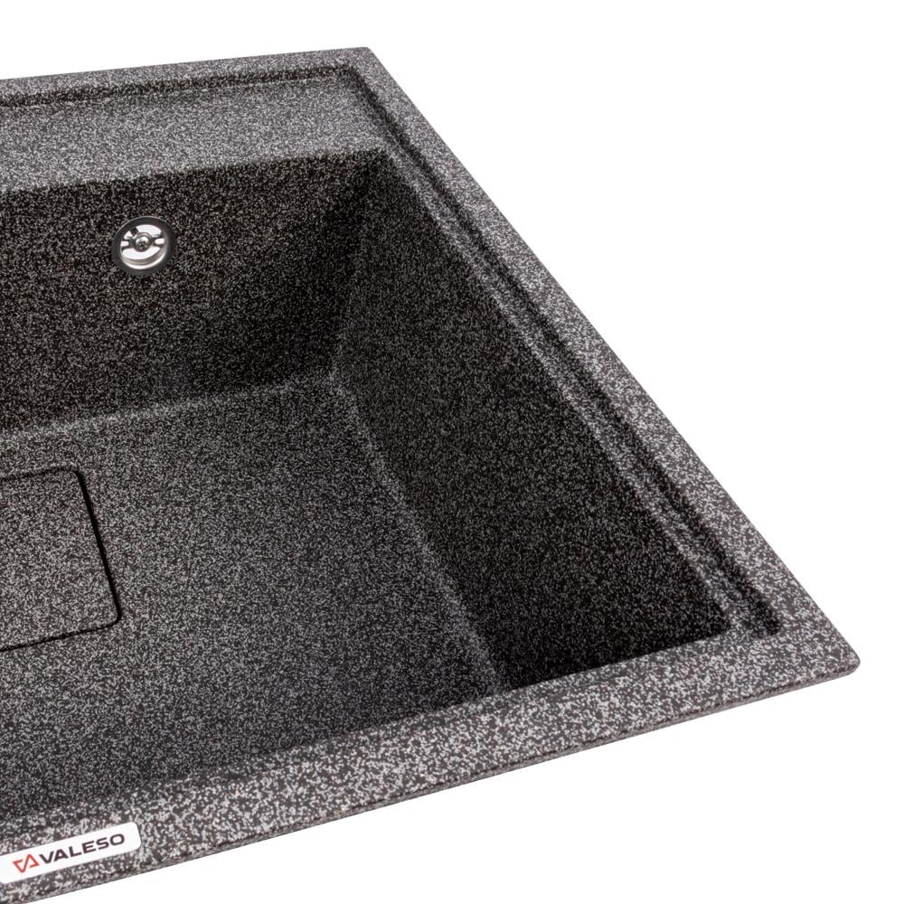 Мийка кухонна гранітна Valeso 6050 SHERLIT Графіт - фото 3 Мийка кухонна гранітна Valeso 6050 SHERLIT Графіт - фото 3