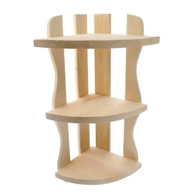 Полка настенная угловая из дерева Бани Бланже (УНП-001701)