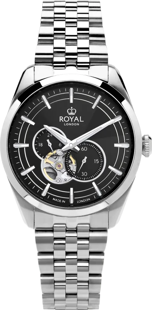 Наручные часы мужские Royal London 41530-07 со стальным корпусом WR 100 м Черный (3145756556)