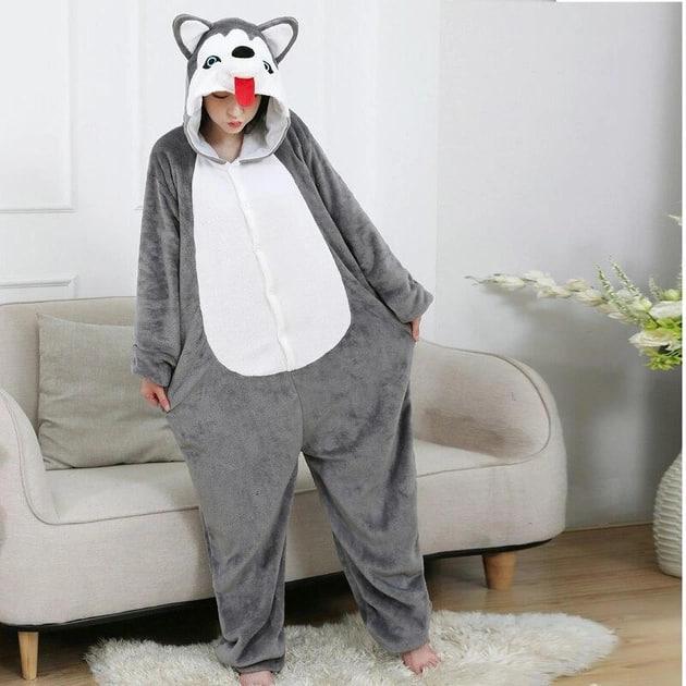 Пижама Kigurumi Хаскі XL 175-185 см Сірий (6047/XL) - фото 5