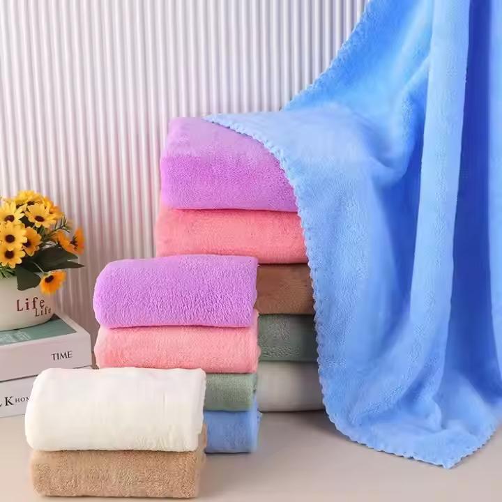 Набор полотенец для лица и тела флисовых 2 шт. Синий (polotenca_2v1_blue) - фото 3 Набор полотенец для лица и тела флисовых 2 шт. Синий (polotenca_2v1_blue) - фото 3