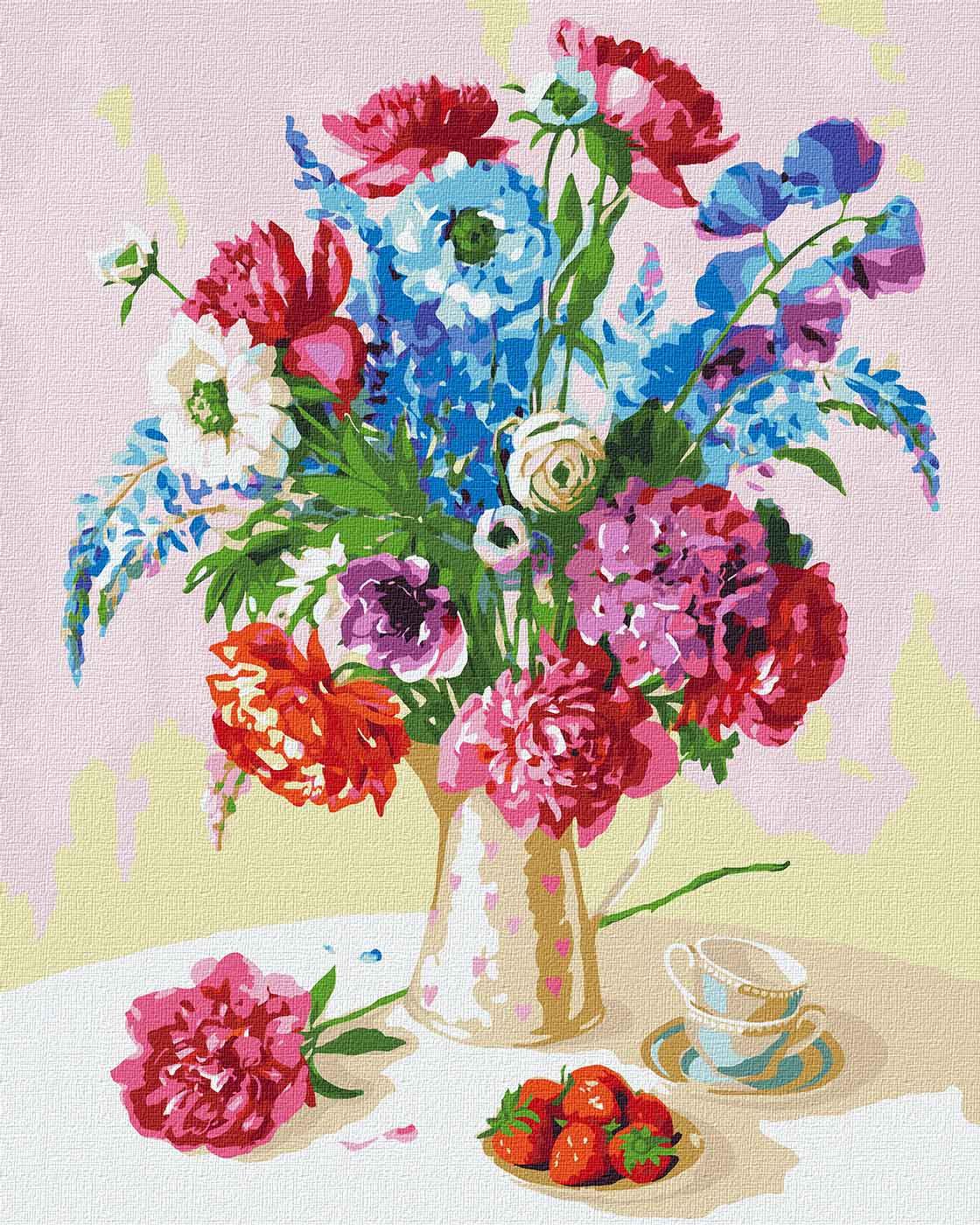 Картина по номерам Идейка Клубника на двух 40x50 см (KHO2967)