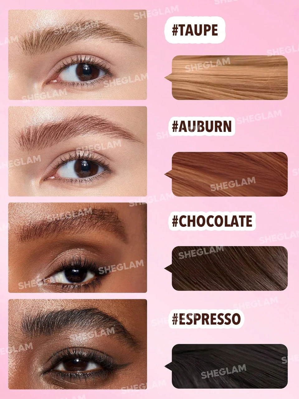 Маркер для брів SHEGLAM Brow-Fection Angled Brush&Dip Chocolate - фото 4