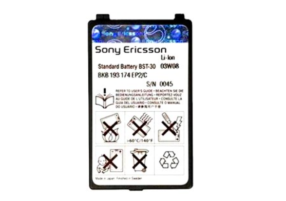 Аккумулятор Sony Ericsson BST-30 для K700 (12555964)