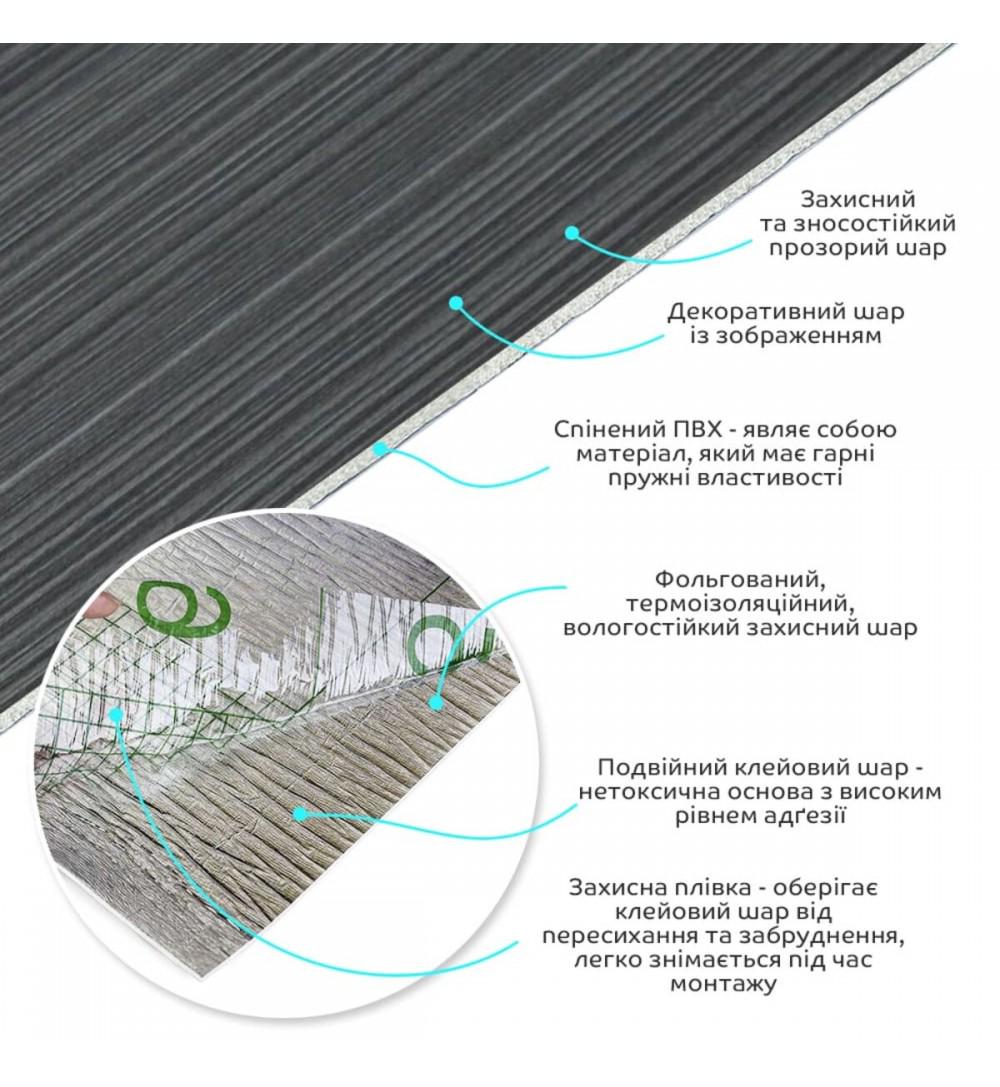 Плитка самоклеящаяся виниловая в рулоне 3000х600х2 мм 1 шт. (СВП-2031) - фото 2 Плитка самоклеящаяся виниловая в рулоне 3000х600х2 мм 1 шт. (СВП-2031) - фото 2