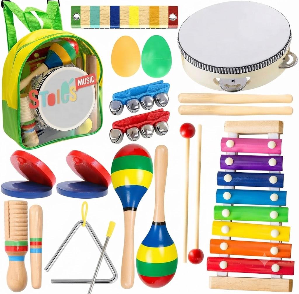 Дитячий музичний набір Stoie’s Montessori 19 предметів (36260100)