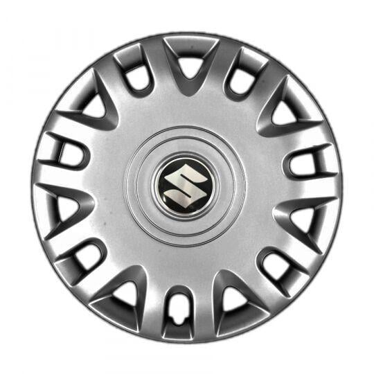 Автомобильные колпаки SKS 333 R15 с логотипом Suzuki 4 шт. Серебристый