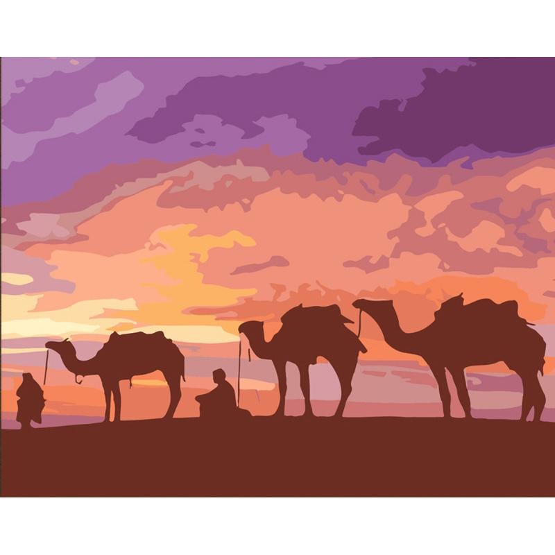 Картина по номерам Strateg Премиум Бедуины Египта 40x50 см (DY373)