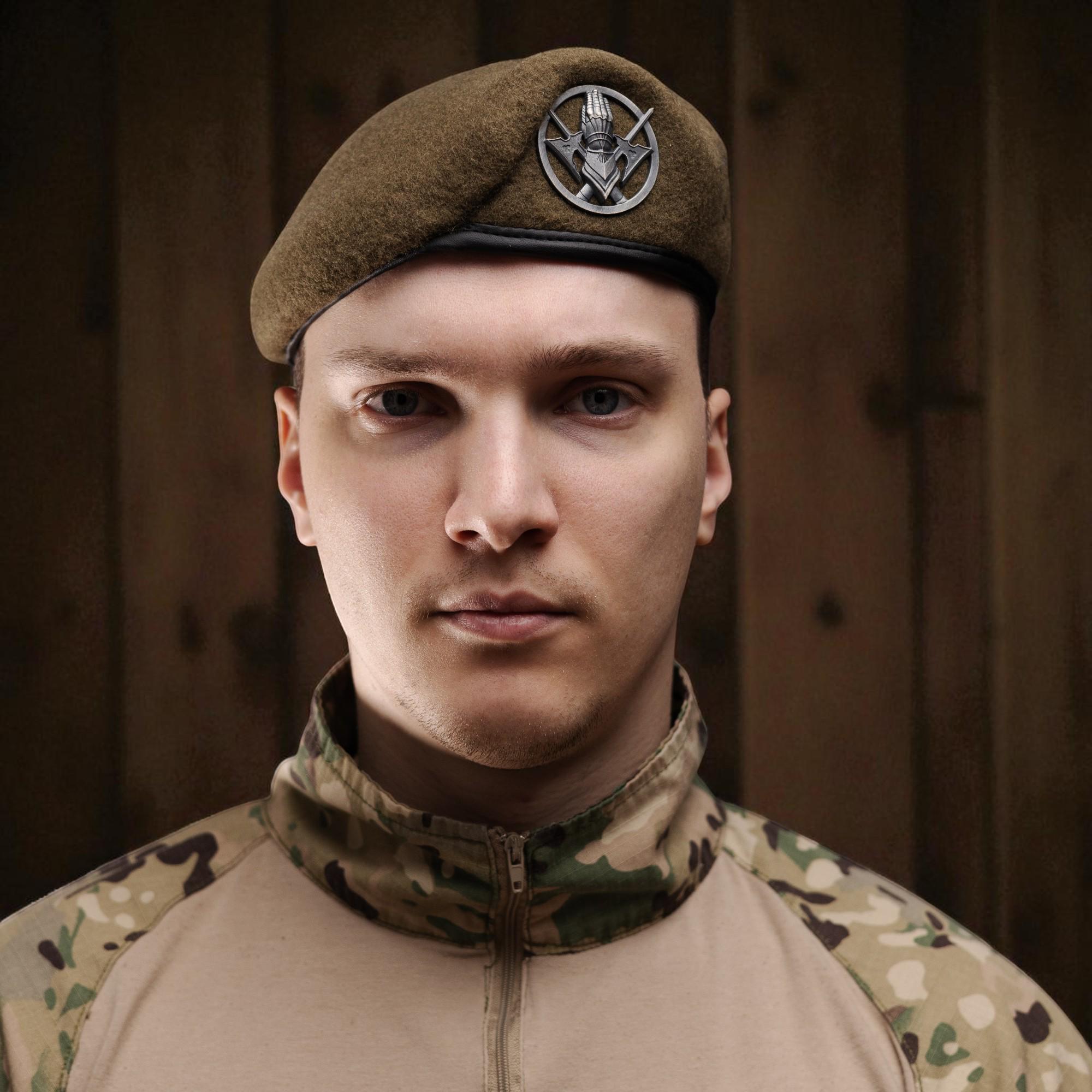 Берет 101 отдельной бригады охраны Генерального штаба ВСУ Капля XL/59-60 см (28957265) - фото 4 Берет 101 отдельной бригады охраны Генерального штаба ВСУ Капля XL/59-60 см (28957265) - фото 4