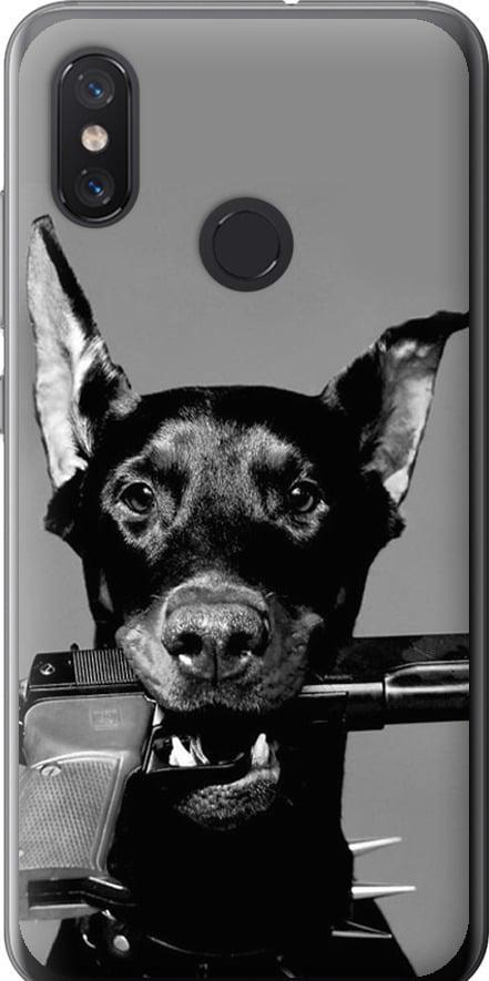 Чехол на Xiaomi Mi8 Доберман (2745u-1499-42517) Чехол на Xiaomi Mi8 Доберман (2745u-1499-42517)