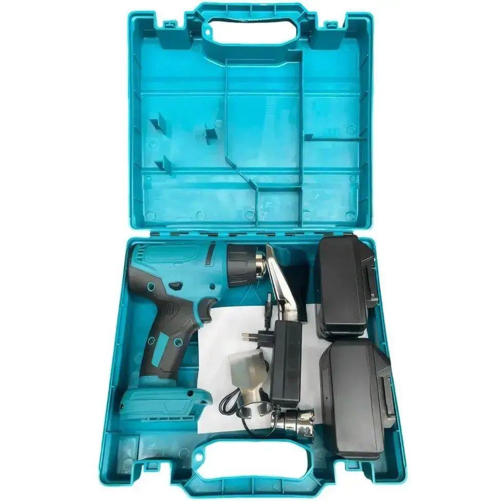 Будівельний фен 3 насадки 2 АКБ 5 Ач 1200 Вт (opt-104153) - фото 2 Будівельний фен 3 насадки 2 АКБ 5 Ач 1200 Вт (opt-104153) - фото 2