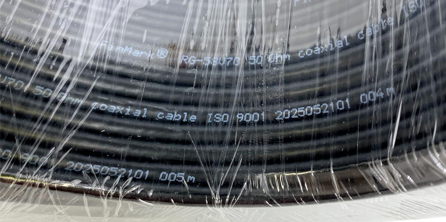 Кабель Finmark мідний 50 Ом антенний для модемів та роутерів RG 58 TC 90 CU 100 м - фото 4