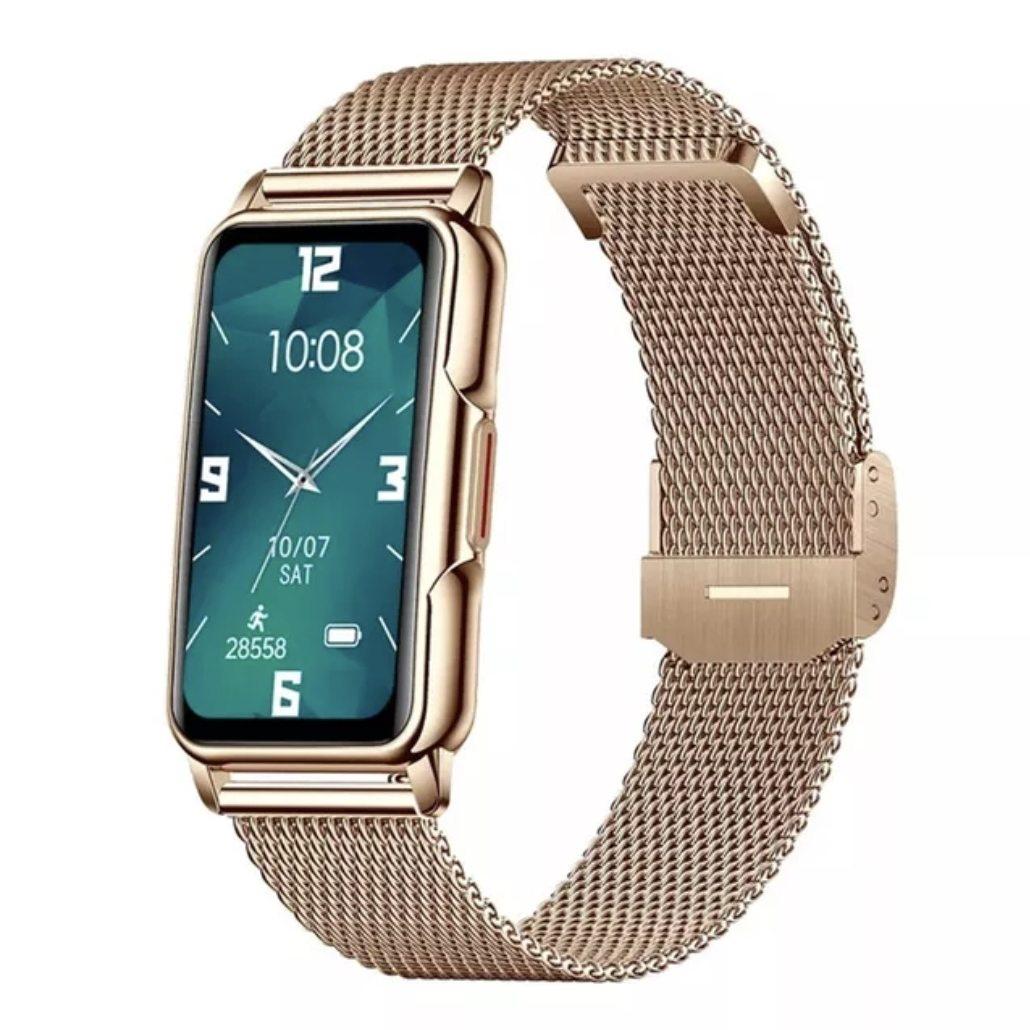 Смарт-часы женские Lemfo H80 тонометр/пульсоксиметр Gold