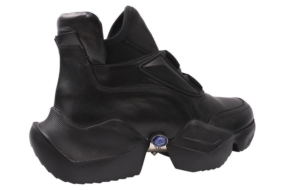 Черевики жіночі Molly Bessa зі шкіри на платформі високі на резинці р. 38 Чорний (236-20DK) - фото 3 Черевики жіночі Molly Bessa зі шкіри на платформі високі на резинці р. 38 Чорний (236-20DK) - фото 3