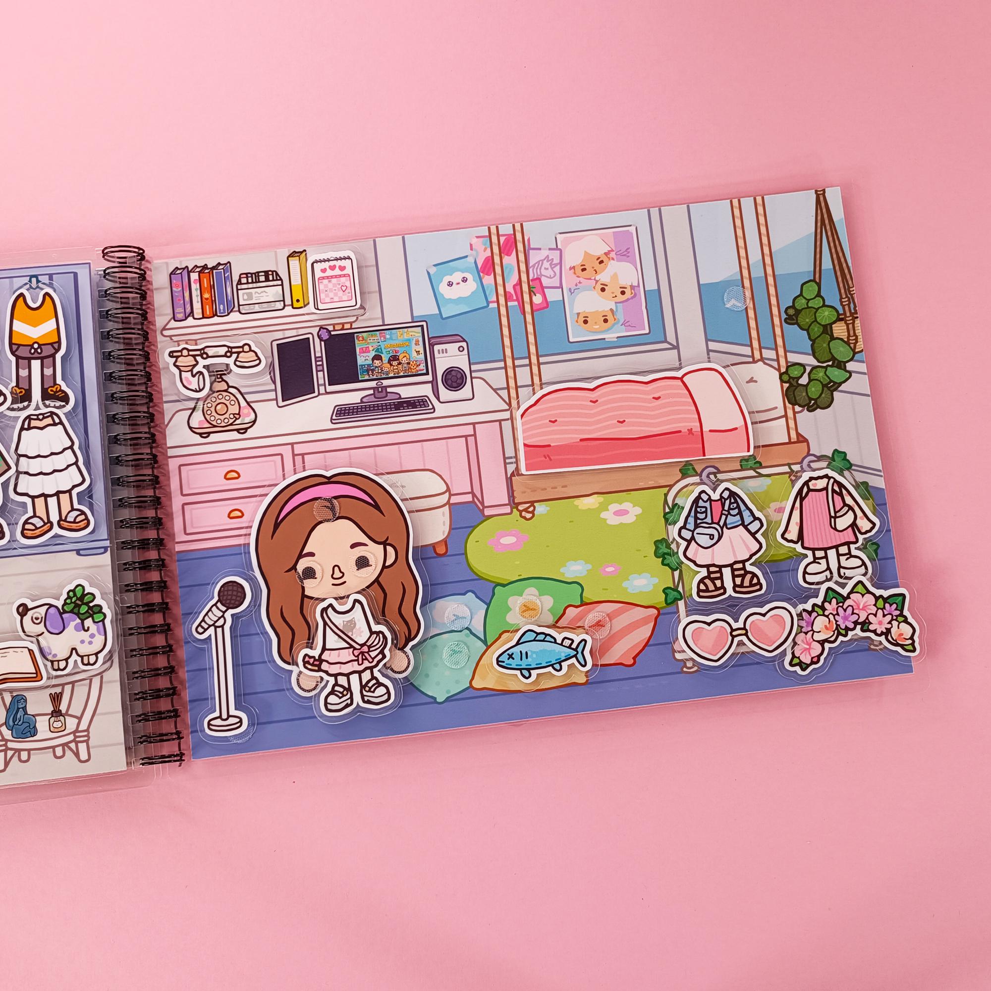 Развивающий альбом Toca Boca World «Прибережна вілла» ламинированный на липучках - фото 9