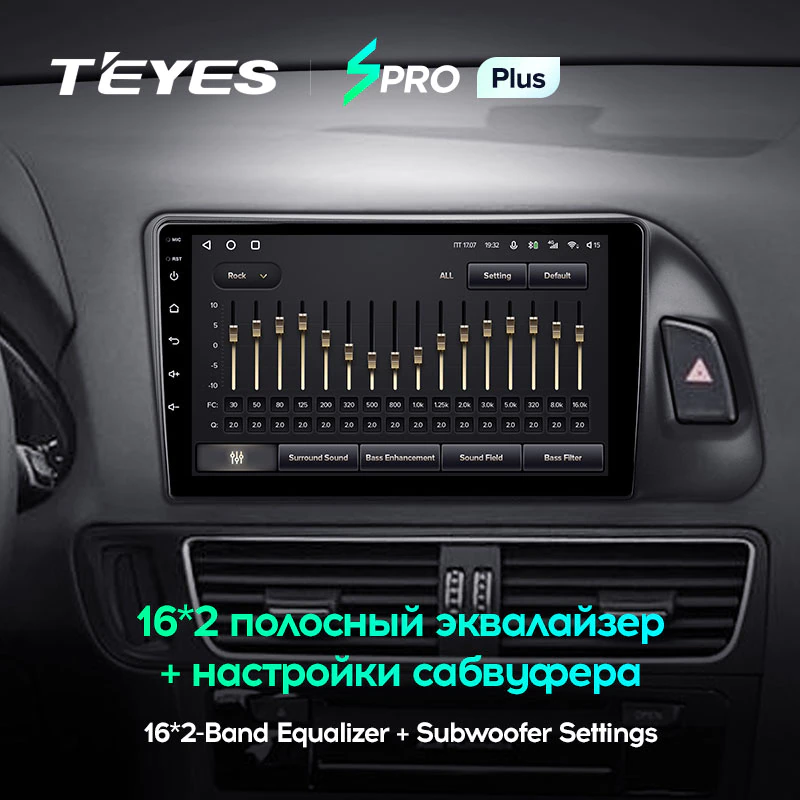 Автомагнитола штатная Teyes SPRO Plus для Audi Q5 8R 2008-2017 Android SPRO PLUS 4+64G Wi-Fi+4G комплектация B (1744331901) - фото 4 Автомагнитола штатная Teyes SPRO Plus для Audi Q5 8R 2008-2017 Android SPRO PLUS 4+64G Wi-Fi+4G комплектация B (1744331901) - фото 4