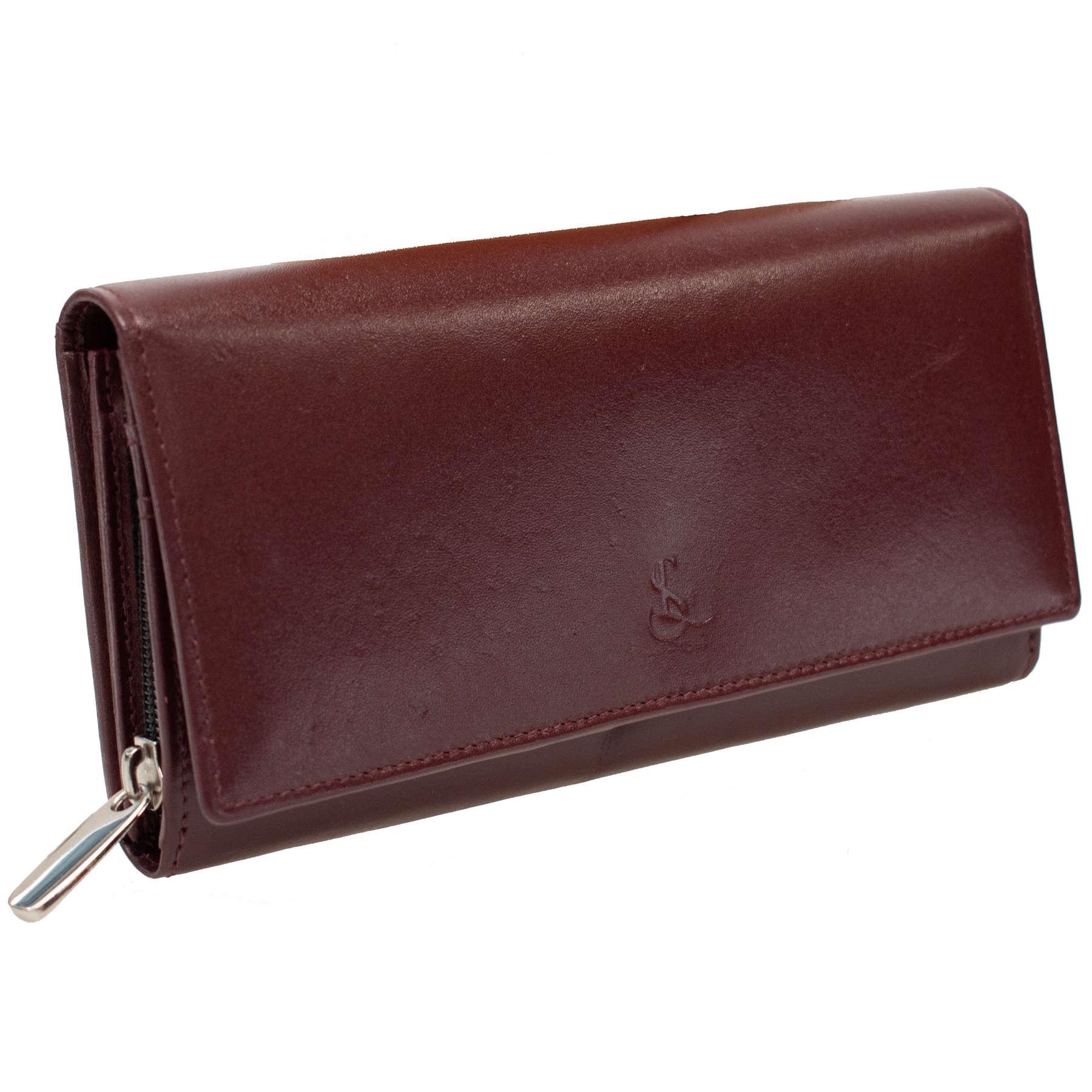 Кошелек женский кожаный SEMI LINE RFID Dark Red (P8264-2)