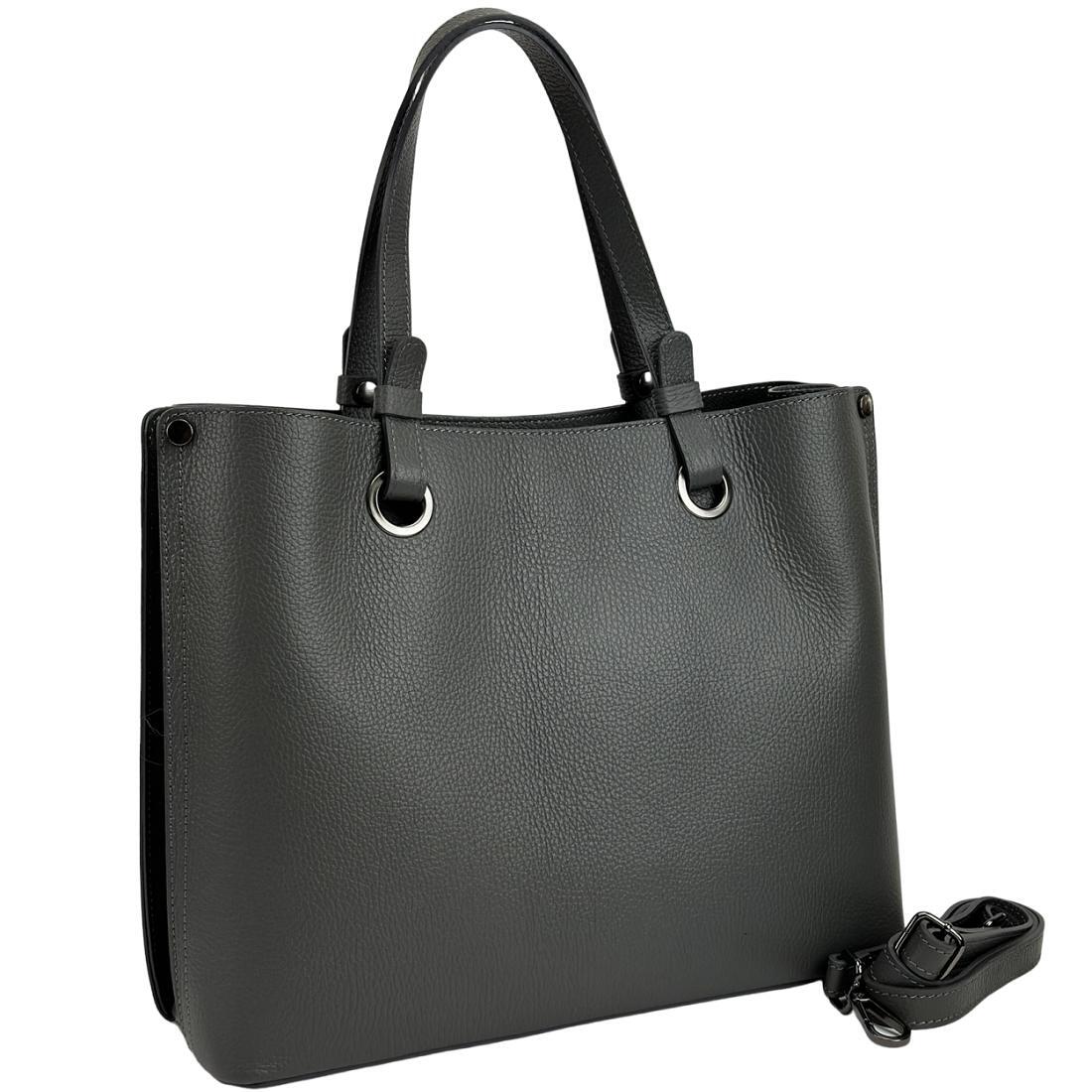 Жіноча сумка Royal Bag F-IT-7645DG шкіряна Сірий (8003)