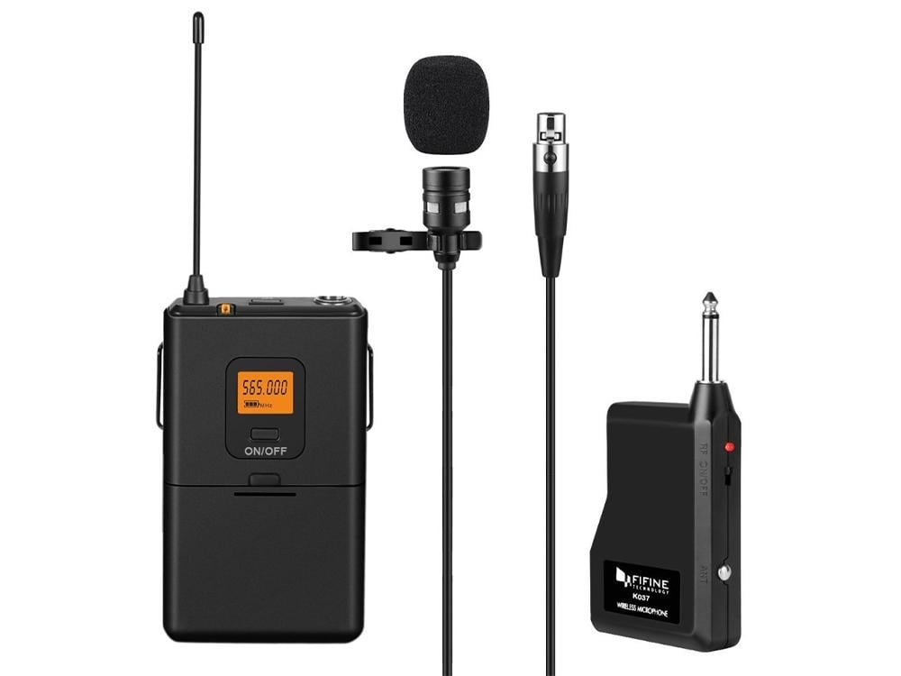 Микрофон петлички приемник Fifine 20 UHF беспроводной Jack (1005-924-00)