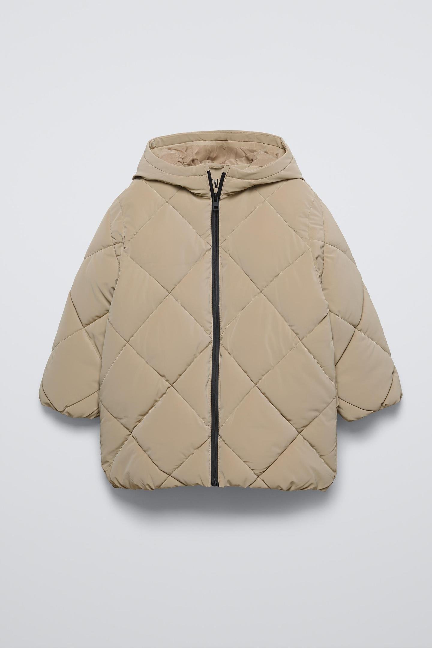 Куртка для дівчинки Zara стьобана 152 см Бежевий (4323701704)