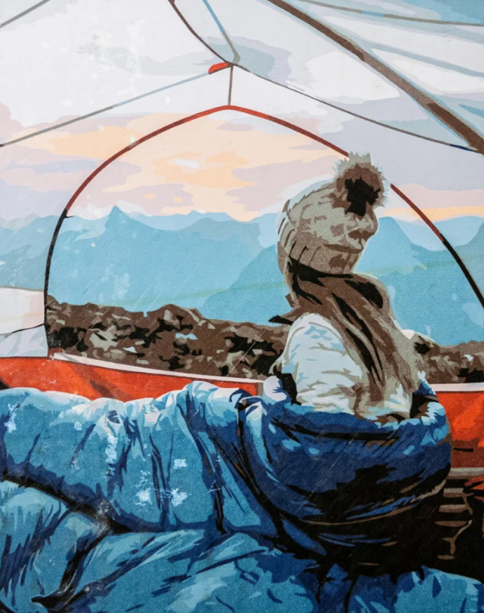 Картина по номерам Strateg Вид из палатки 40x50 см (VA-3374)