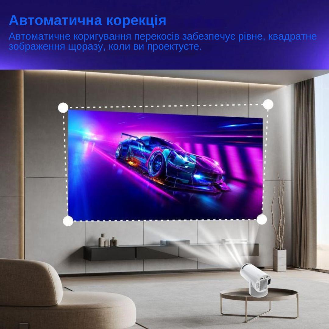 Проектор XON E-Tech SmartView X-Core 1280x720P 4K Wi-Fi Android 5200Lm Білий (XVPA1207AW 1714) - фото 11
