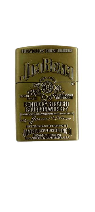 Газовая зажигалка кремневая Jim Beam HL-4901-3 Бронзовый (3579С)