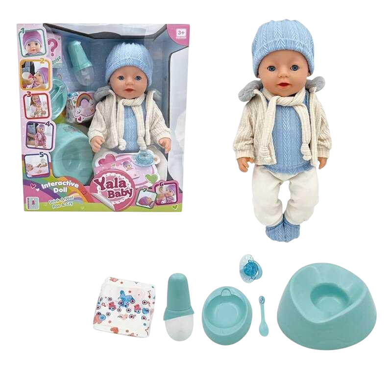 Пупс інтерактивний Yale Baby BL242T з аксесуарами/п'є з пляшечки/ходить на горщик 45 см (MTT-195586) Пупс інтерактивний Yale Baby BL242T з аксесуарами/п'є з пляшечки/ходить на горщик 45 см (MTT-195586)