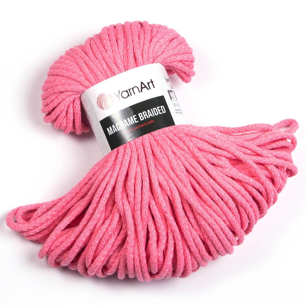 Шнур Macrame Braided 5 мм 250 г Розовый №762