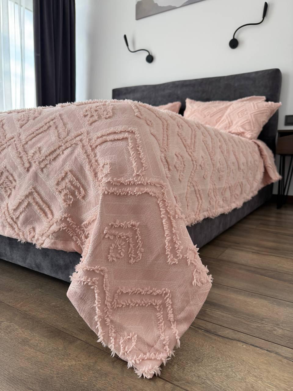 Покривало Бйорк 220x250 см Ніжно-рожевий (23743-12-220x250cm) - фото 4 Покривало Бйорк 220x250 см Ніжно-рожевий (23743-12-220x250cm) - фото 4