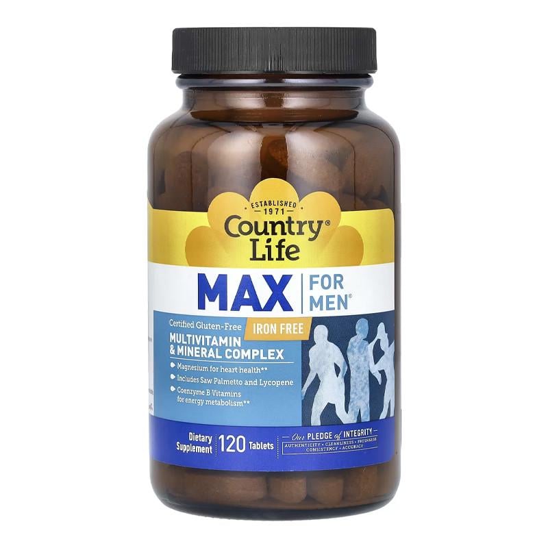 Комплекс витаминов для мужчин Country Life Max for Men 120 табл. (22751-01)